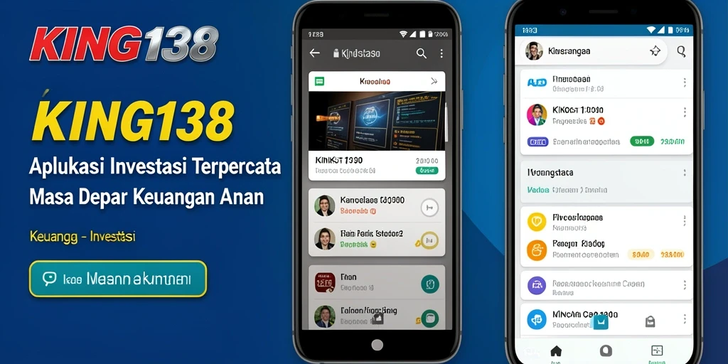 Antarmuka pengguna aplikasi KING138 yang intuitif dan modern.