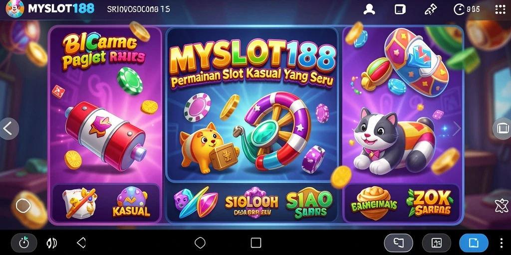 Antarmuka permainan <strong>MYSLOT188</strong> yang menarik dan mudah digunakan.