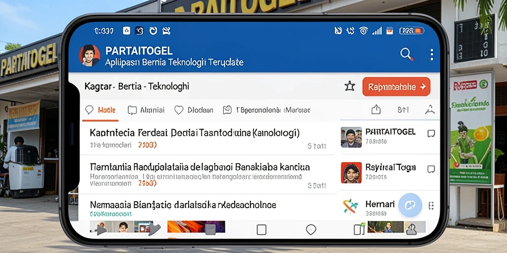 Tampilan utama aplikasi PARTAITOGEL yang sederhana dan modern.