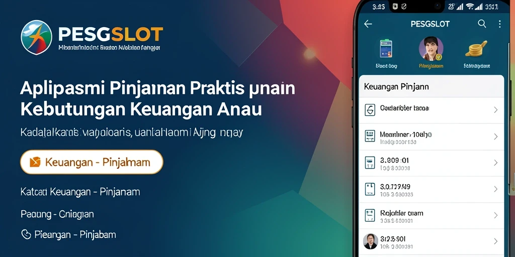 Antarmuka aplikasi PESGSLOT untuk pengajuan pinjaman yang sederhana dan efisien.